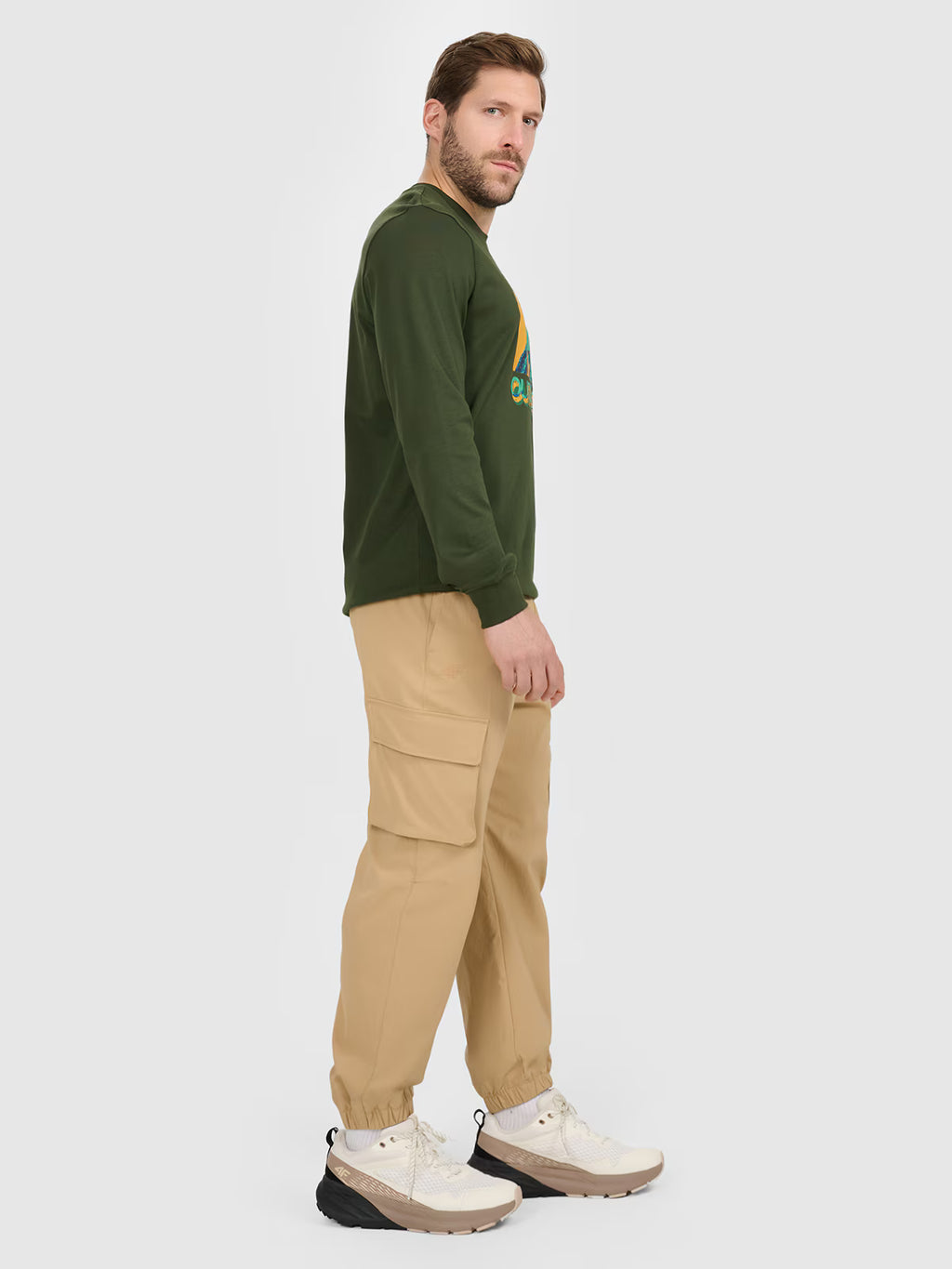 Spodnie casual cargo męskie