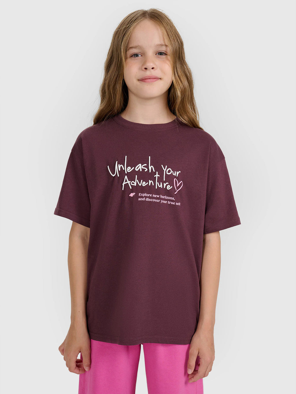 T-shirt regular z nadrukiem dziewczęcy