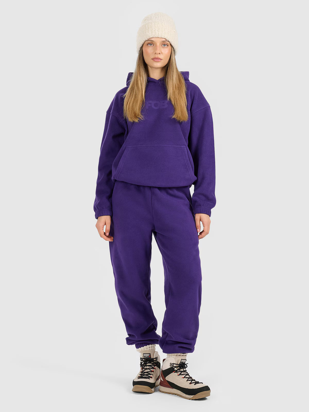 Polar loose z kapturem damski