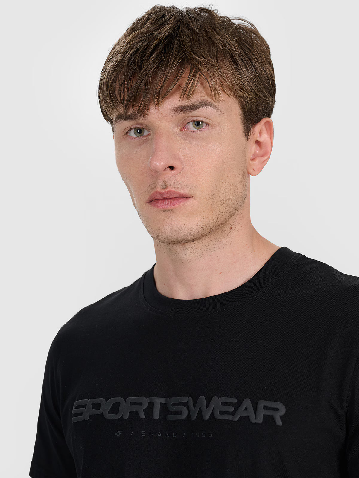 T-shirt regular z nadrukiem męski