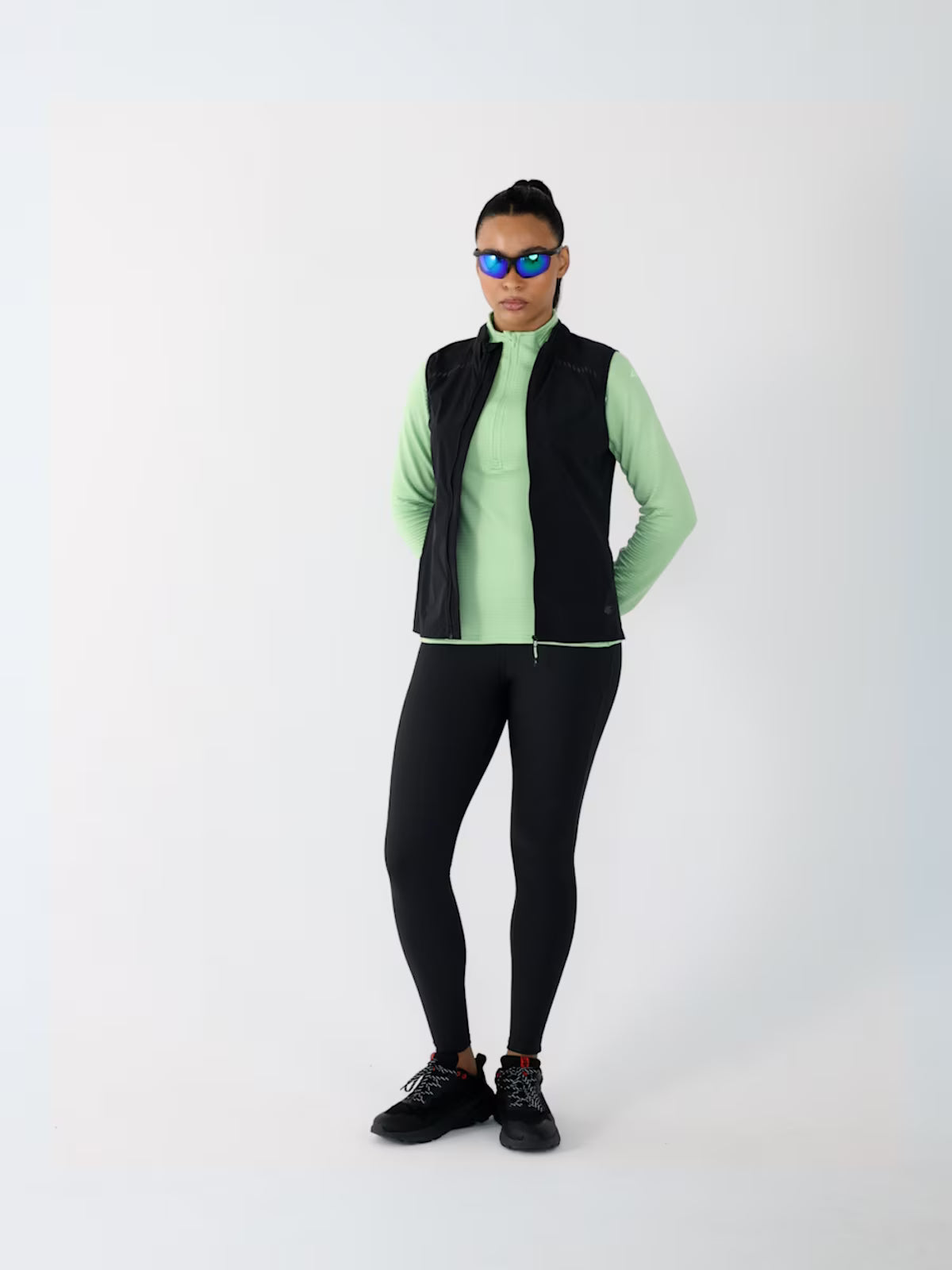 Legginsy treningowe z wysokim stanem damskie