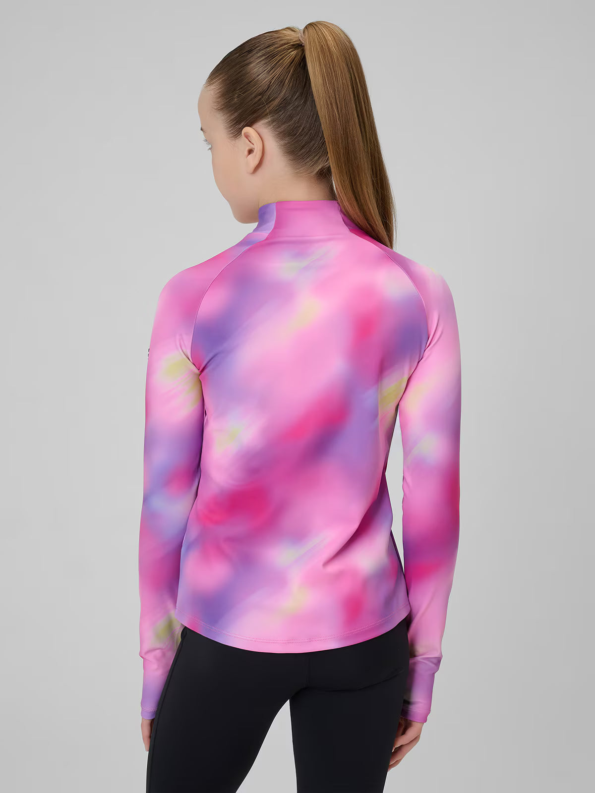 Bluza sportowa slim bez kaptura dziewczęca