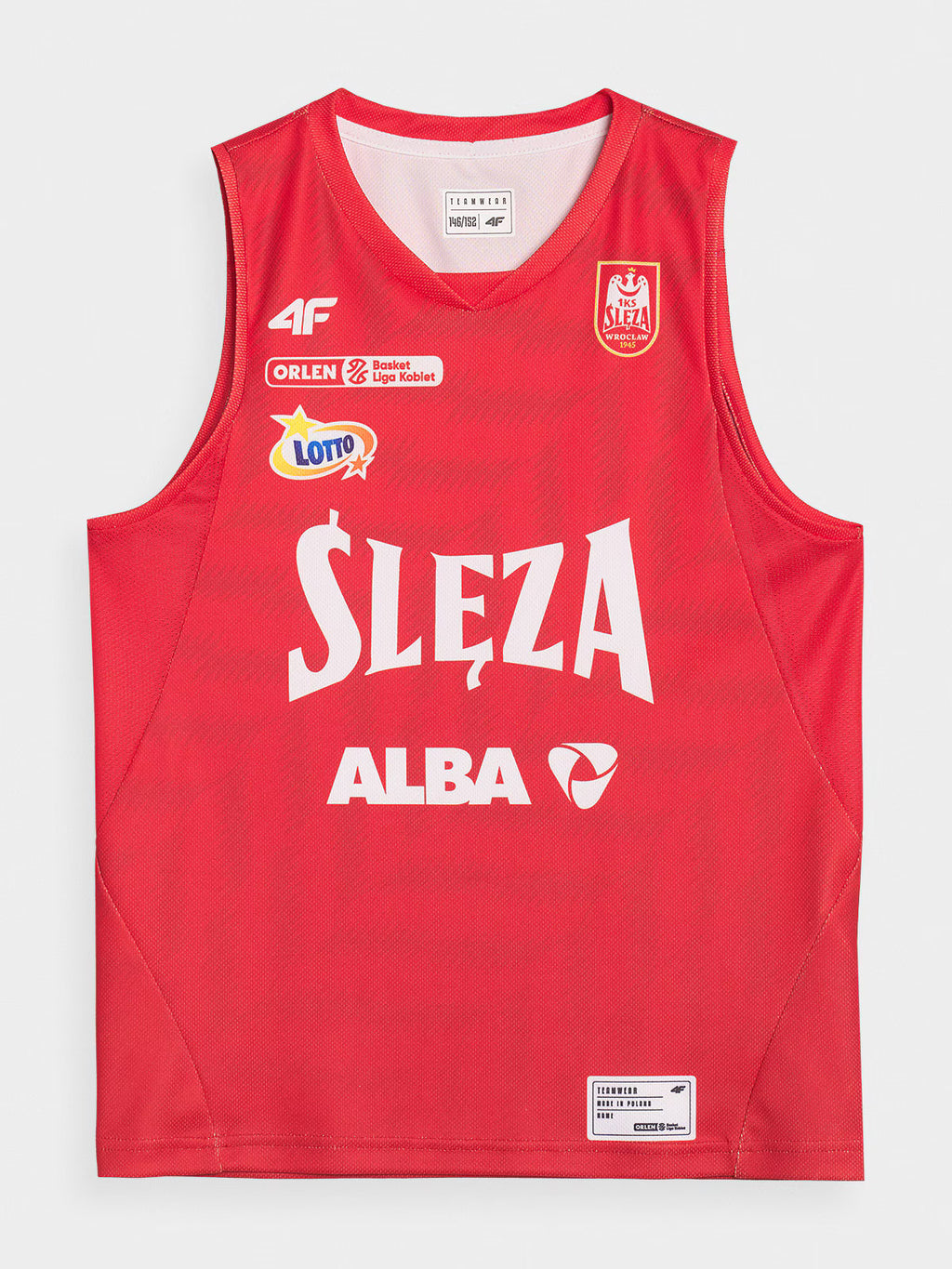 Koszulka meczowa replika wyjazdowa z sezonu 2024/25 dziecięca 4F x Ślęza Wrocław