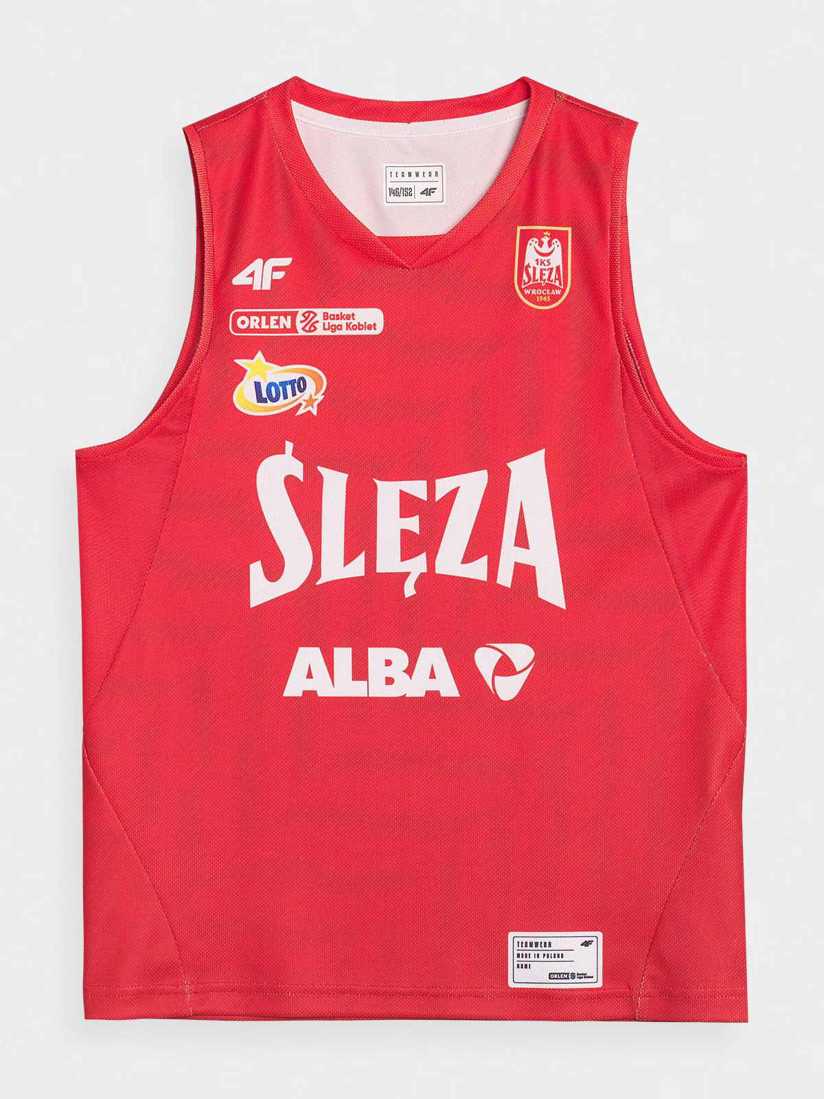Koszulka meczowa replika wyjazdowa z sezonu 2024/25 dziecięca 4F x Ślęza Wrocław
