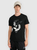 T-shirt regular z nadrukiem męski