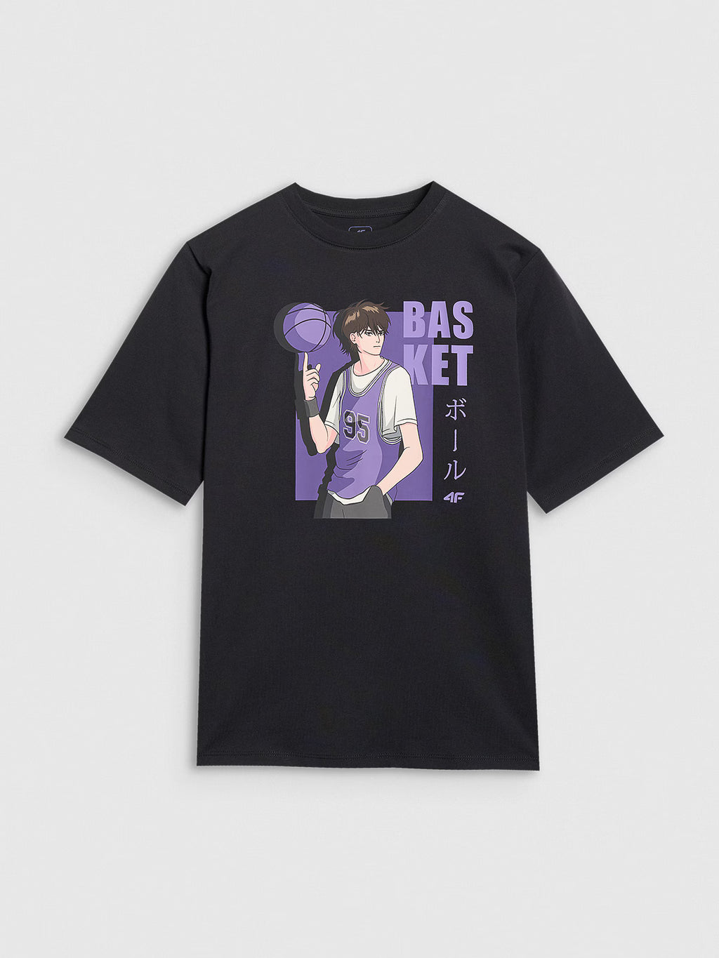 T-shirt oversize z nadrukiem chłopięcy
