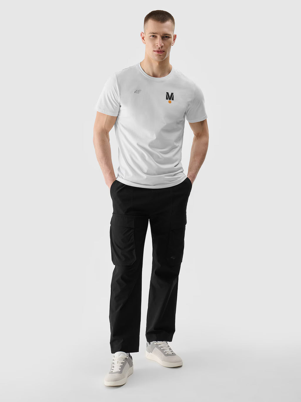 T-shirt regular z nadrukiem uniseks 4F x Drift Masters