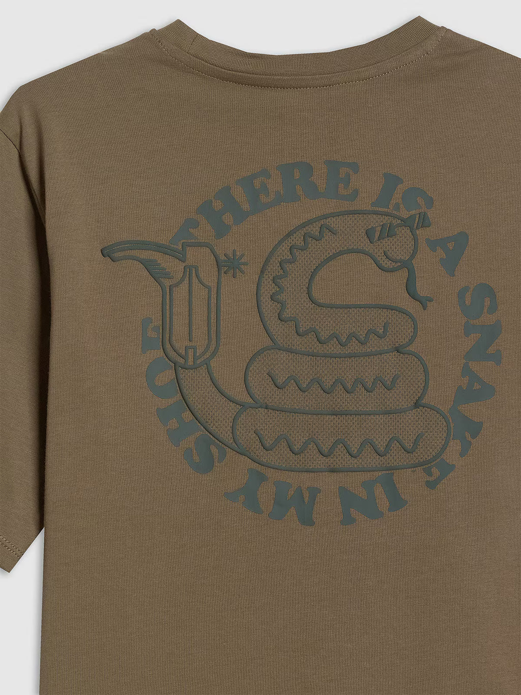 T-shirt loose z nadrukiem chłopięcy
