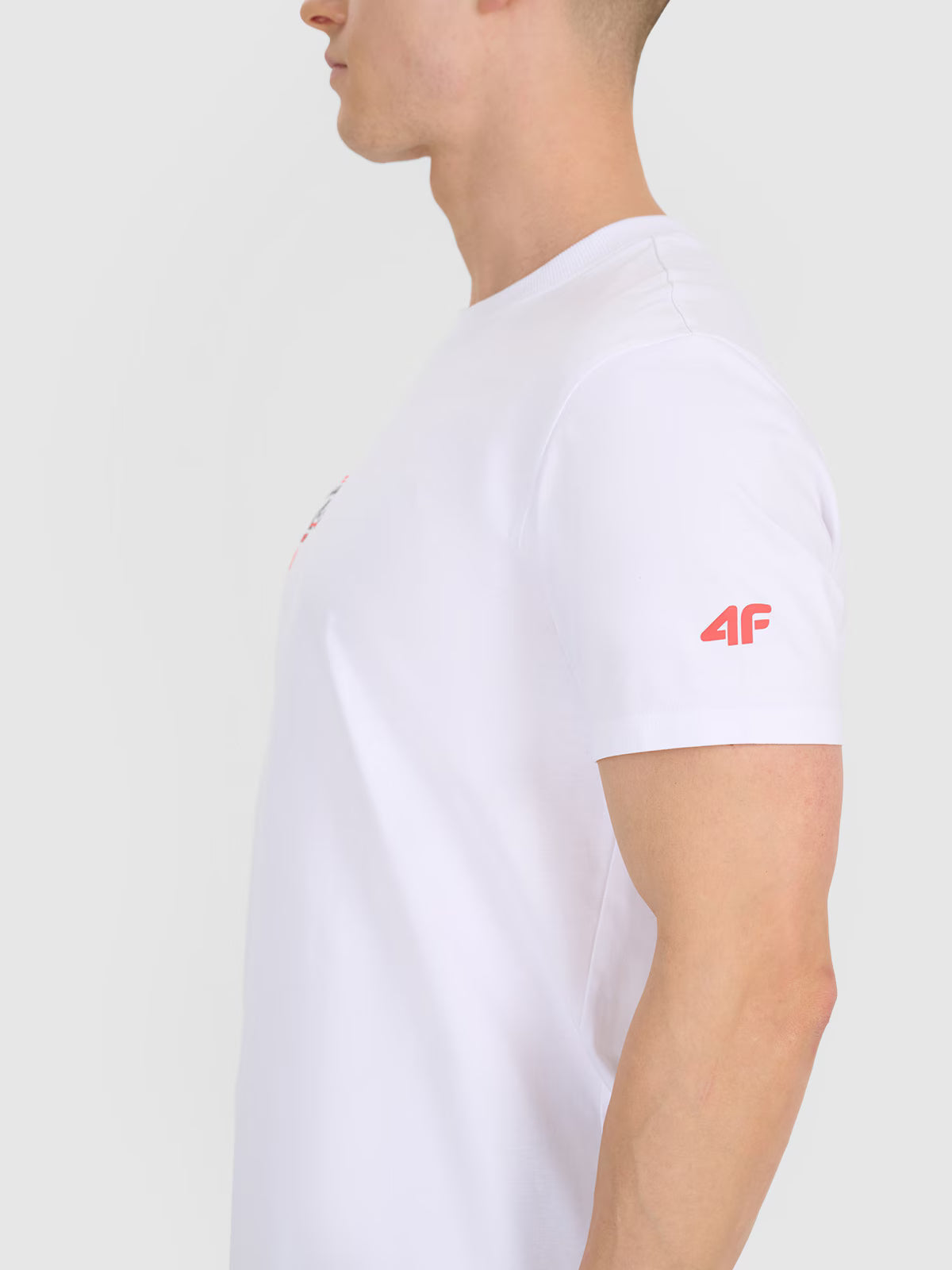 T-shirt regular z nadrukiem męski