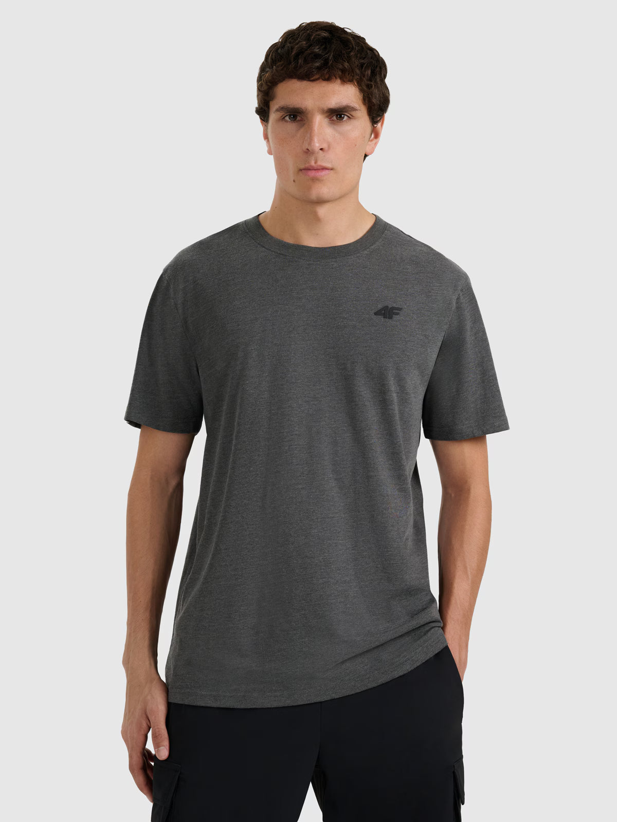 T-shirt regular gładki męski