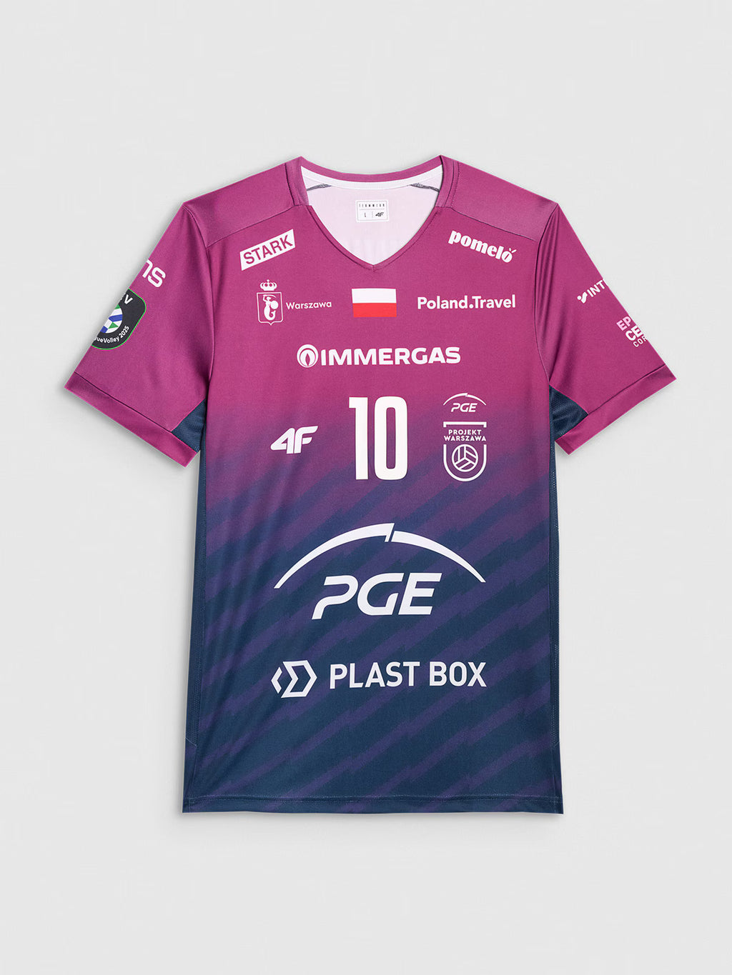 Koszulka meczowa replika wyjazdowa Liga Mistrzów CEV z sezonu 2024/25 męska 4F x Projekt Warszawa
