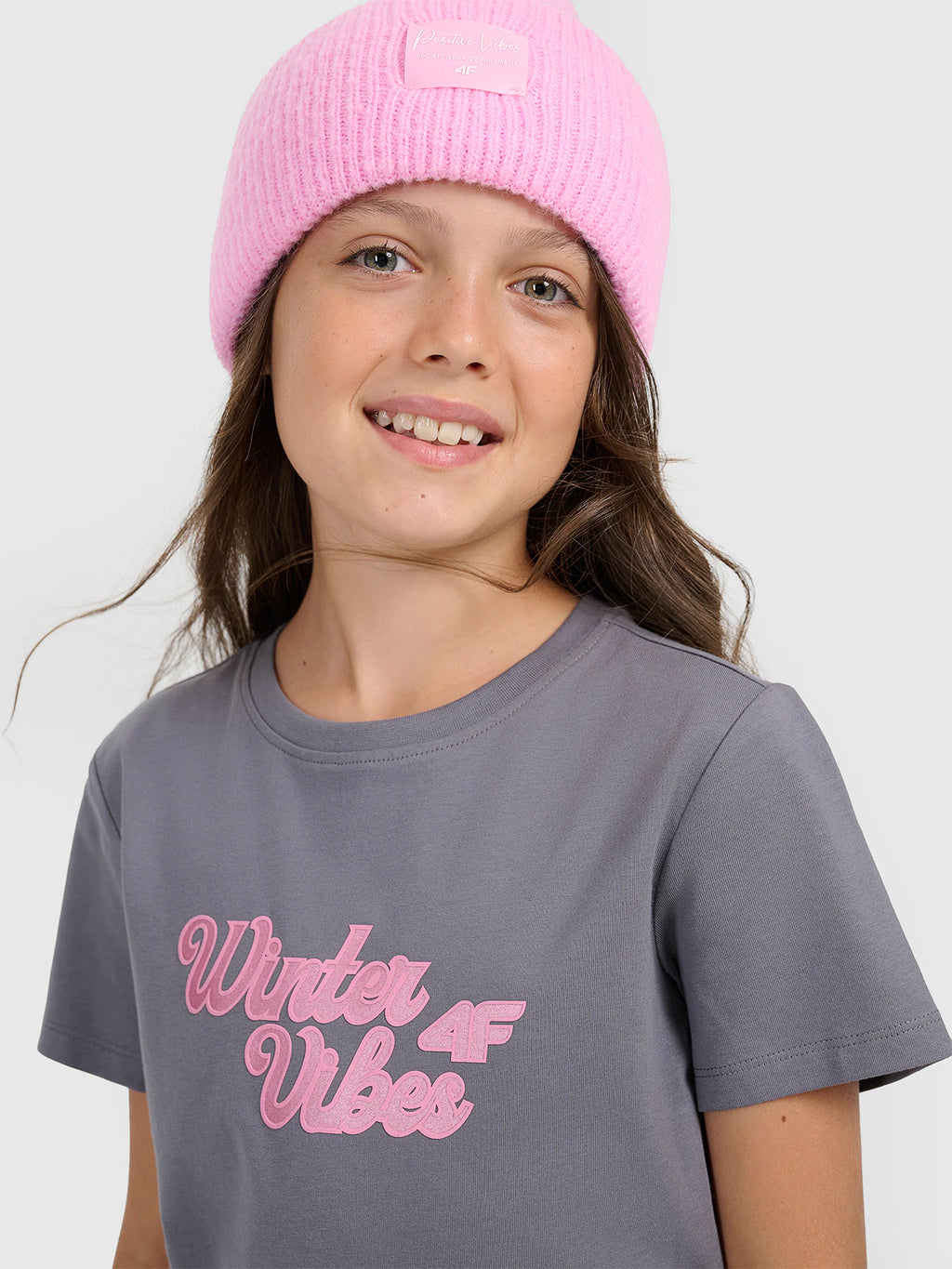 T-shirt regular z nadrukiem dziewczęcy