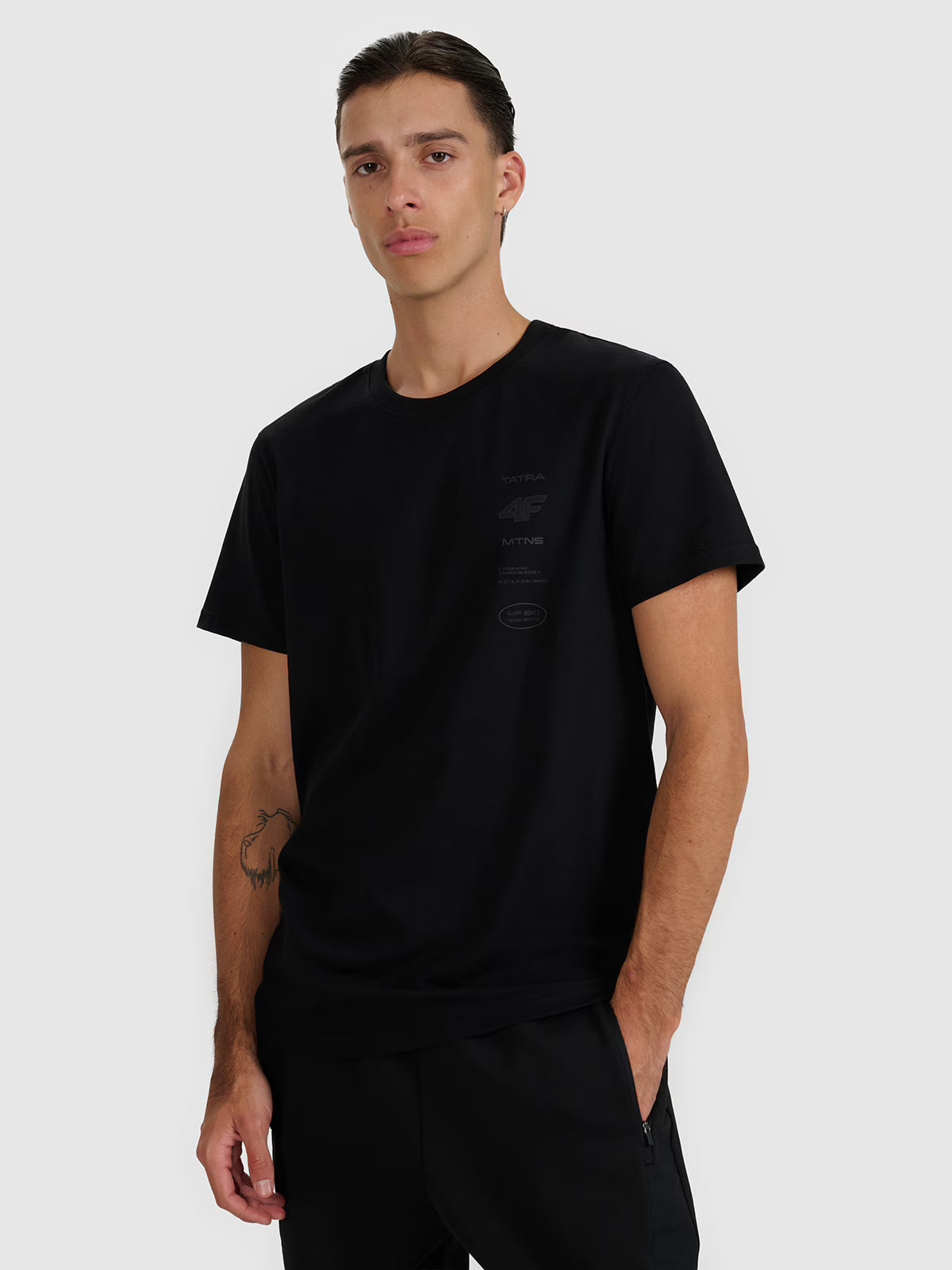 T-shirt regular z nadrukiem męski