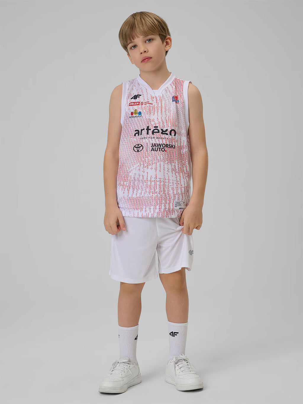 Koszulka meczowa replika wyjazdowa z sezonu 2025/26 dziecięca 4F x KS Basket 25 Bydgoszcz