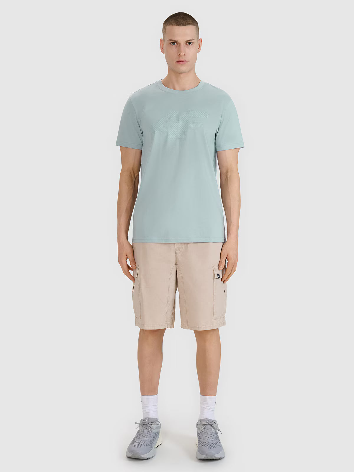 T-shirt regular z nadrukiem męski