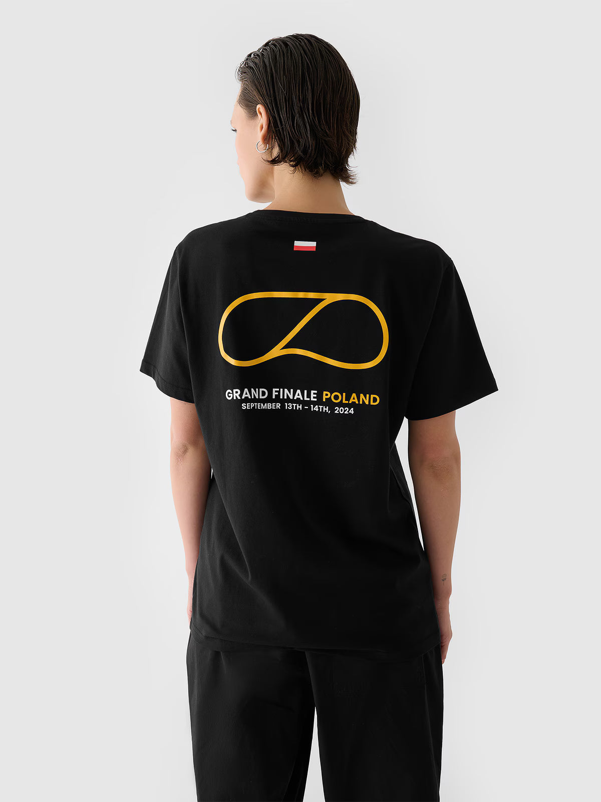 T-shirt regular z nadrukiem uniseks 4F x Drift Masters