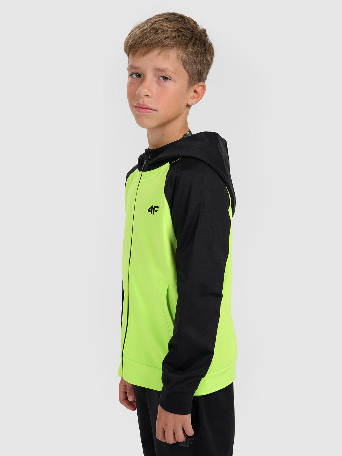 Bluza sportowa rozpinana z kapturem chłopięca