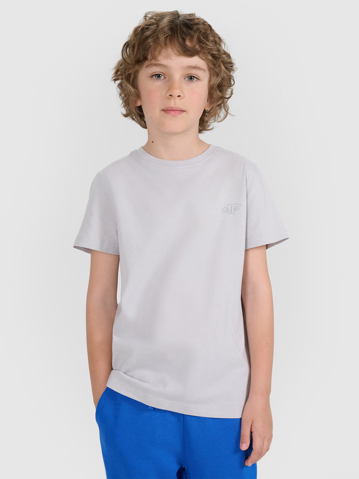 T-shirt regular gładki (2-pack) dziecięcy