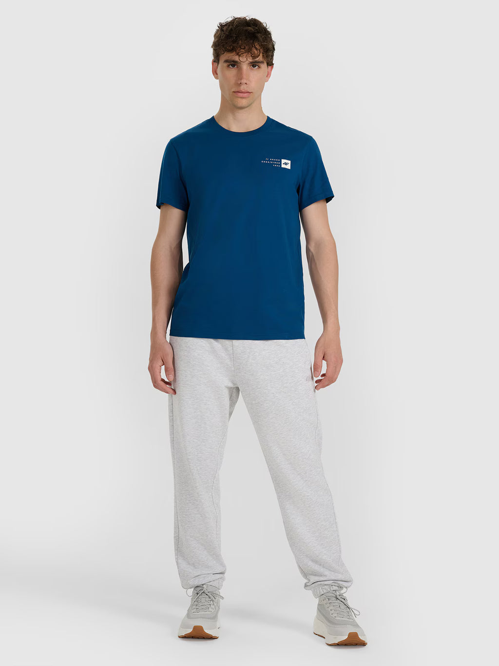 T-shirt regular z nadrukiem męski