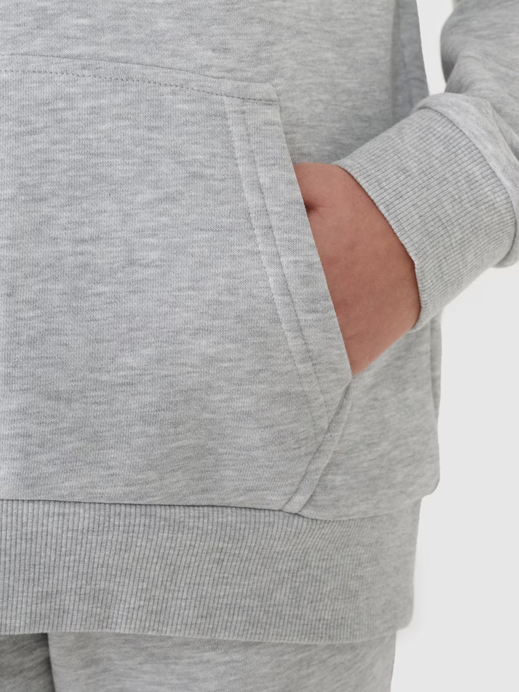Bluza dresowa nierozpinana z kapturem dziewczęca