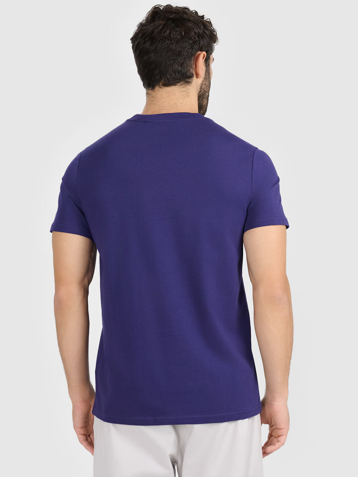 T-shirt regular gładki męski