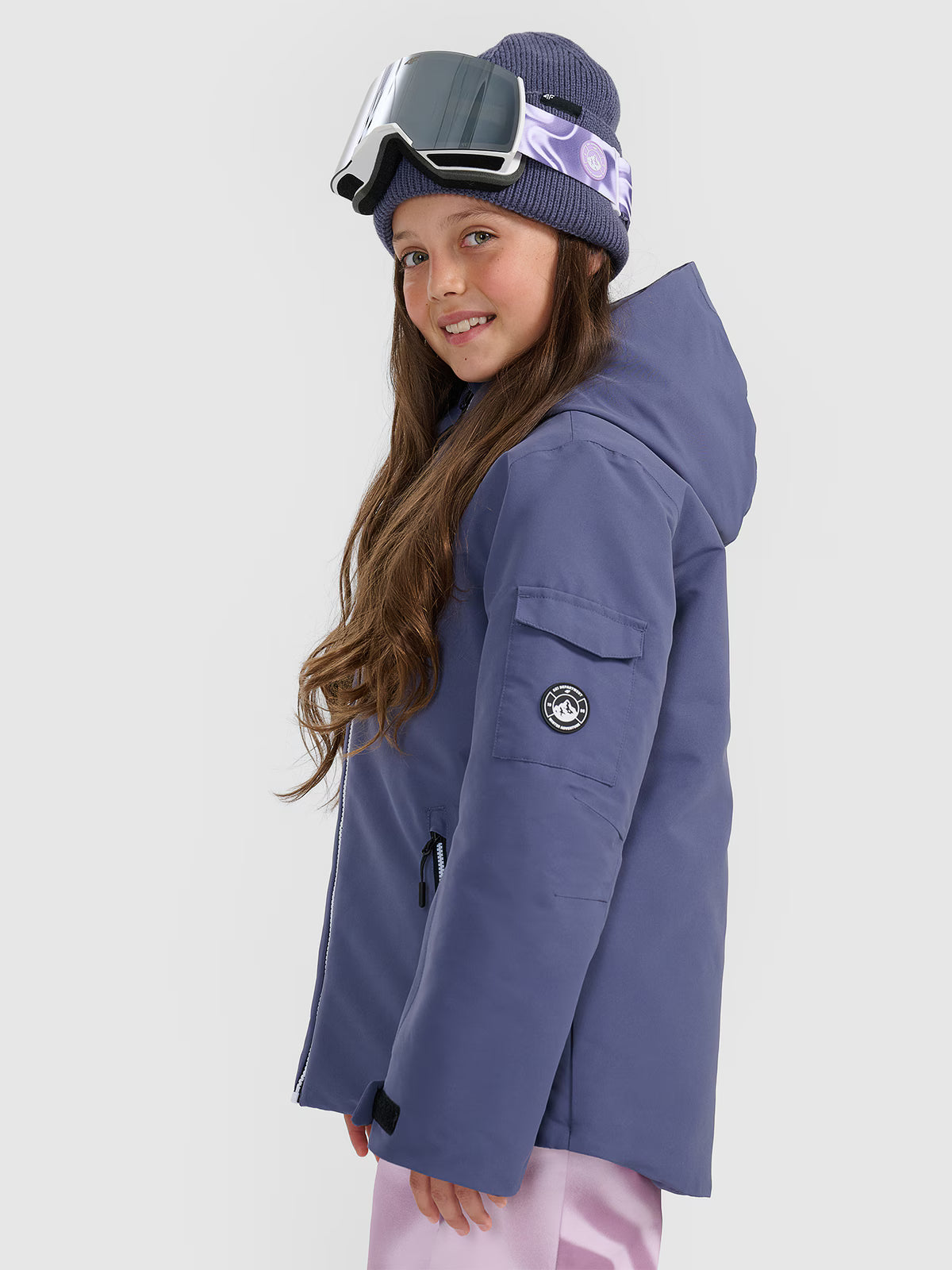 Kurtka snowboardowa membrana 8000 dziewczęca