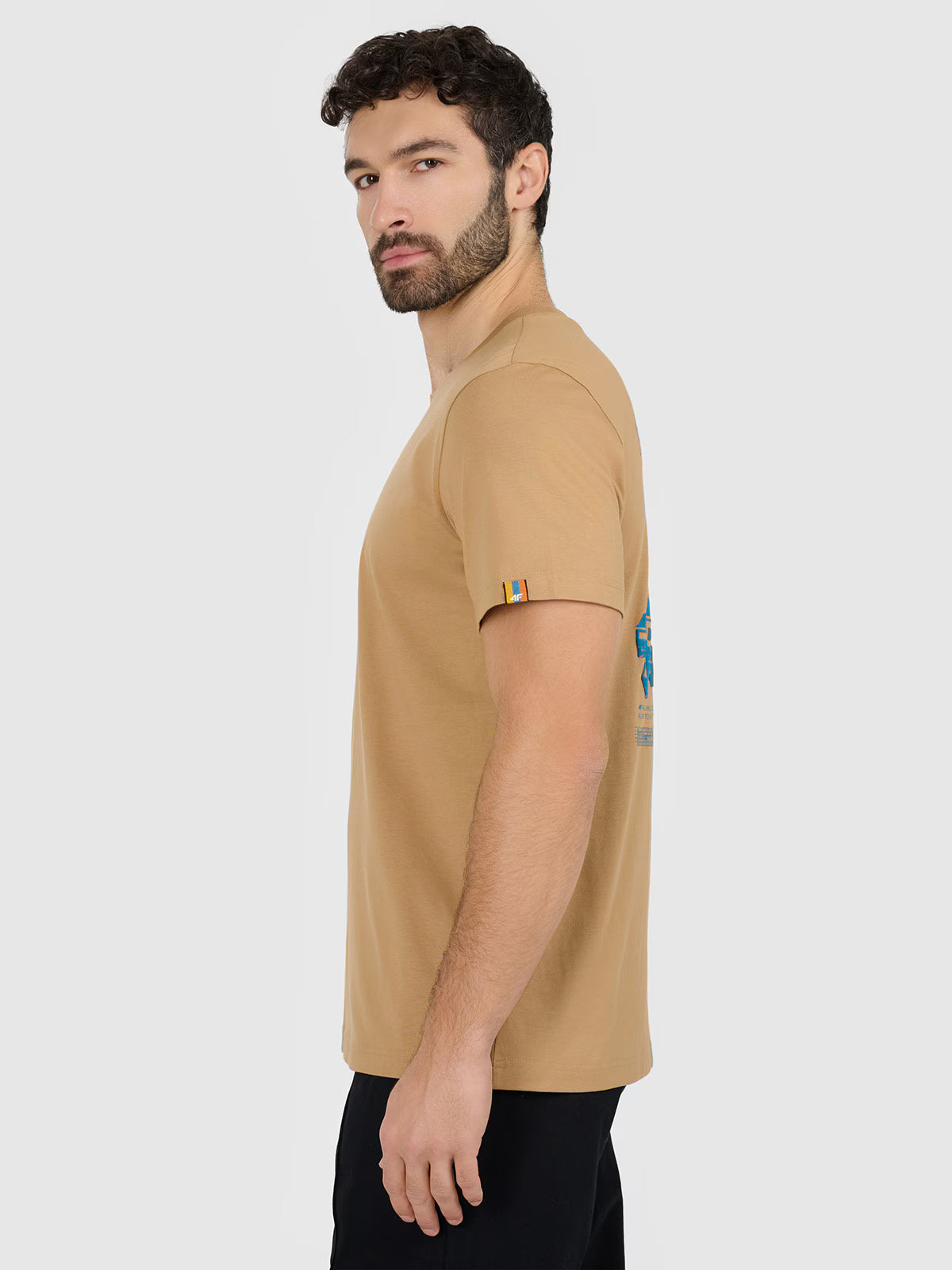 T-shirt regular z nadrukiem męski