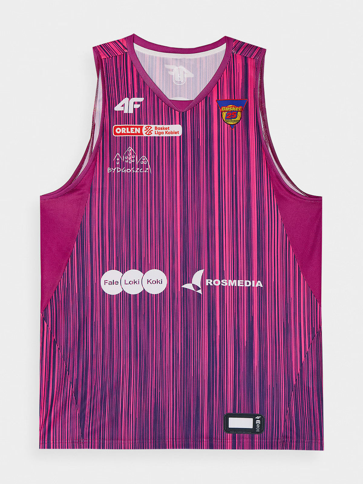 Koszulka replika domowa z sezonu 2023/24 damska 4F x KS Basket 25 Bydgoszcz