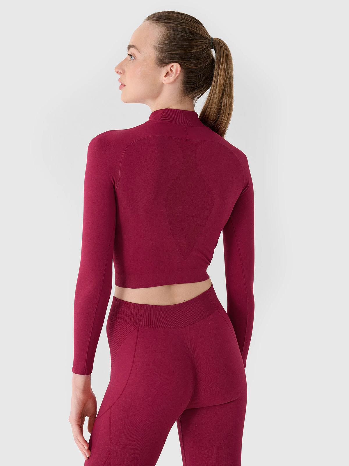 Longsleeve treningowy slim szybkoschnący damski