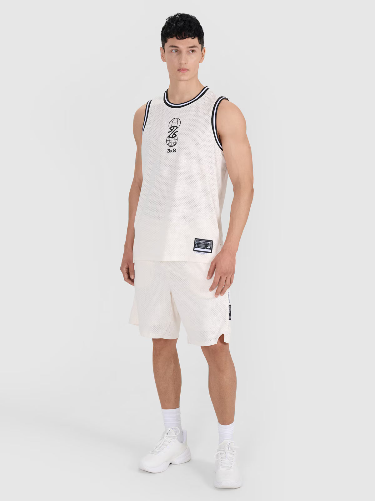 Tank top do koszykówki oversize szybkoschnący męski