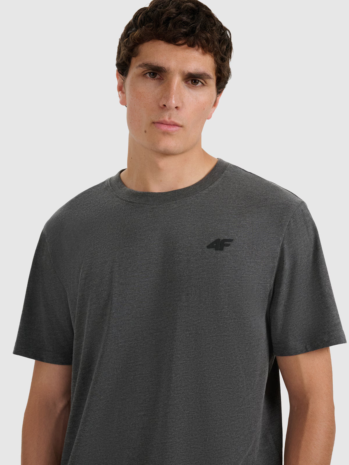 T-shirt regular gładki męski