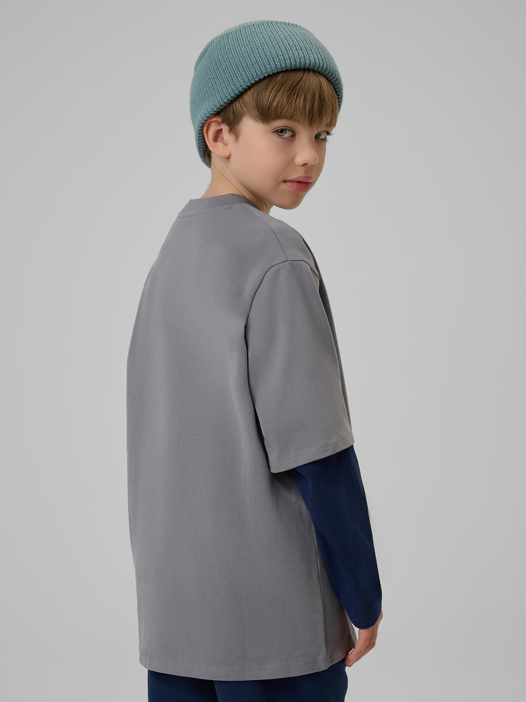 Longsleeve loose z nadrukiem chłopięcy