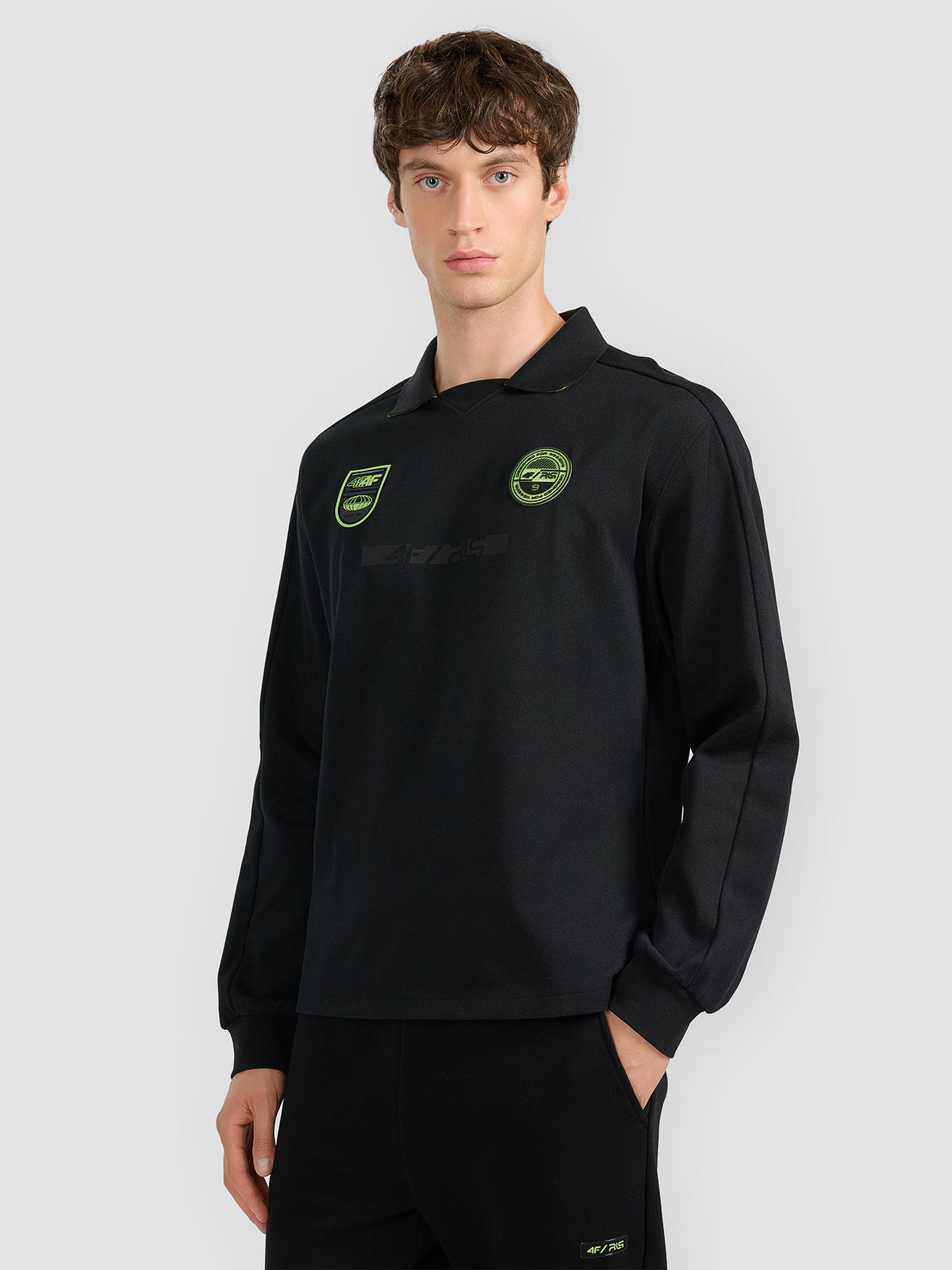 Longsleeve polo męski 4F x Robert Lewandowski