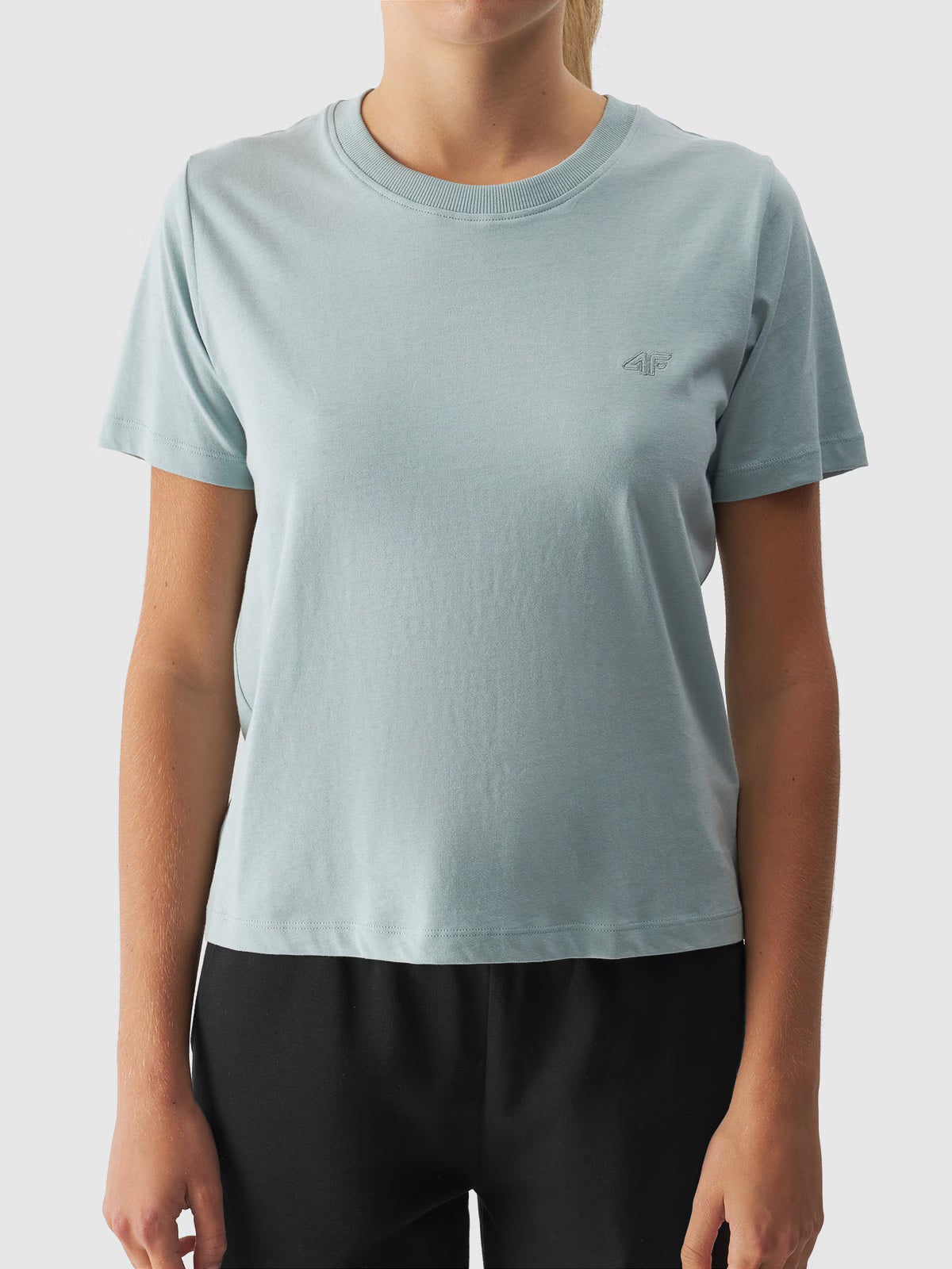 T-shirt regular gładki damski