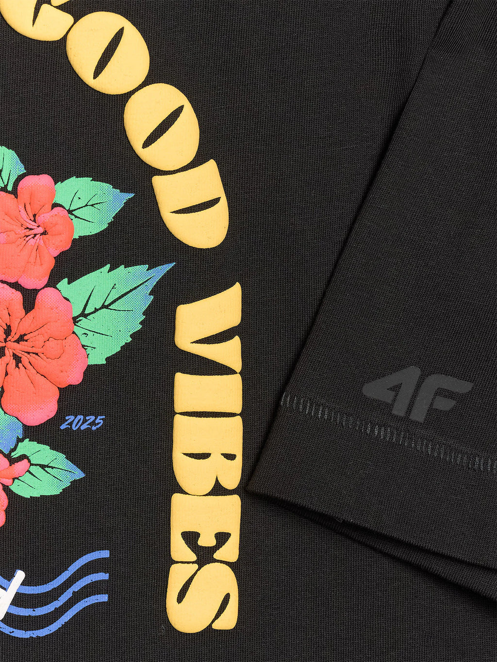 T-shirt oversize z nadrukiem damski
