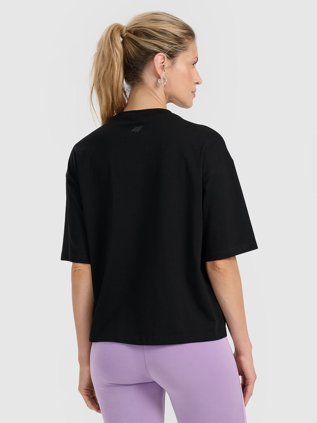 T-shirt oversize z nadrukiem damski