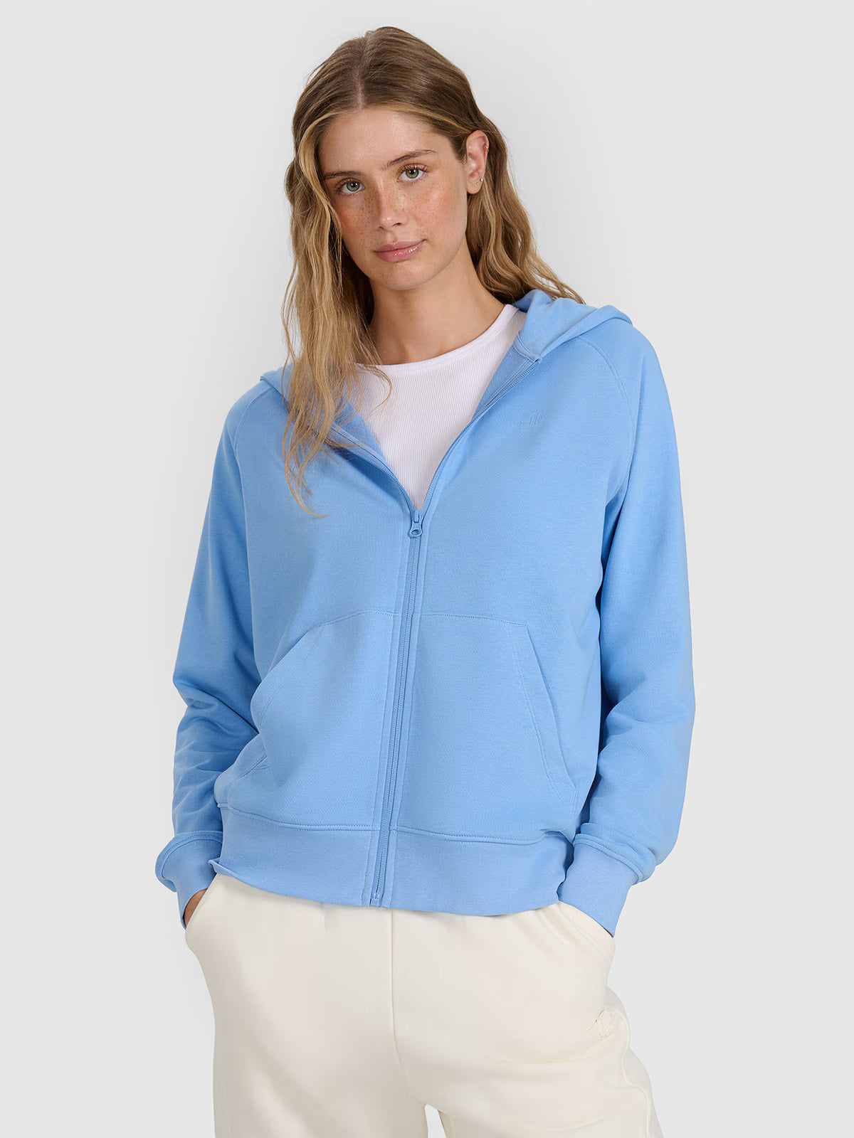 Bluza dresowa rozpinana z kapturem damska