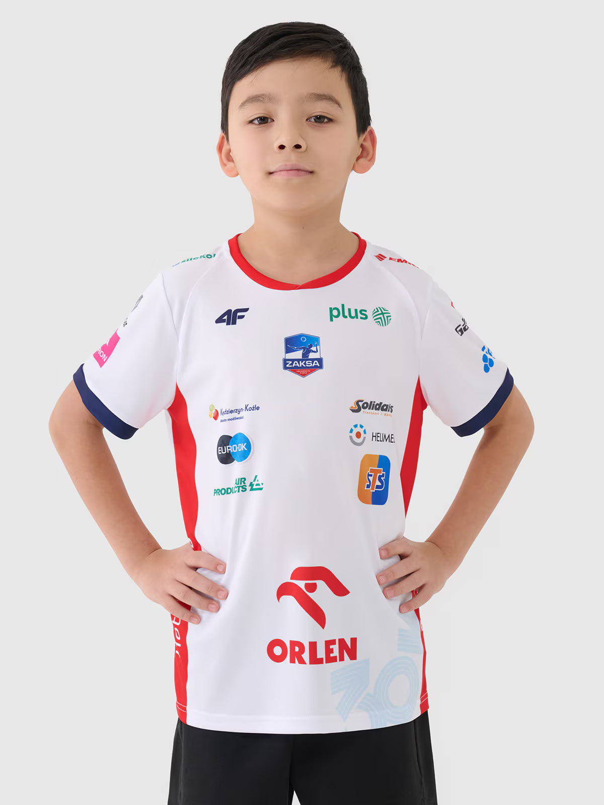 Koszulka meczowa replika wyjazdowa z sezonu 2024/2025 dziecięca 4F x Zaksa Kędzierzyn-Koźle