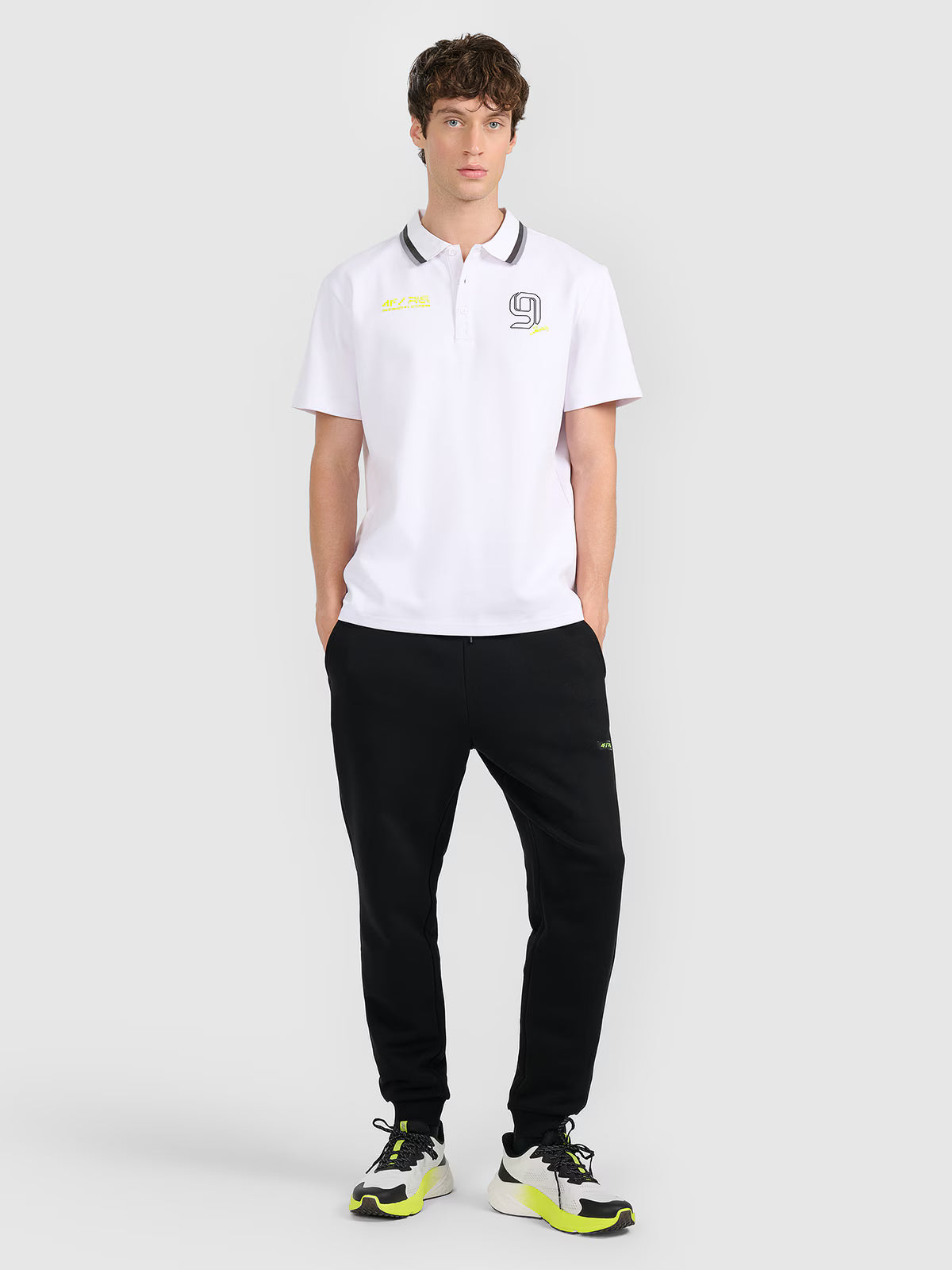 Koszulka polo regular męska 4F x Robert Lewandowski