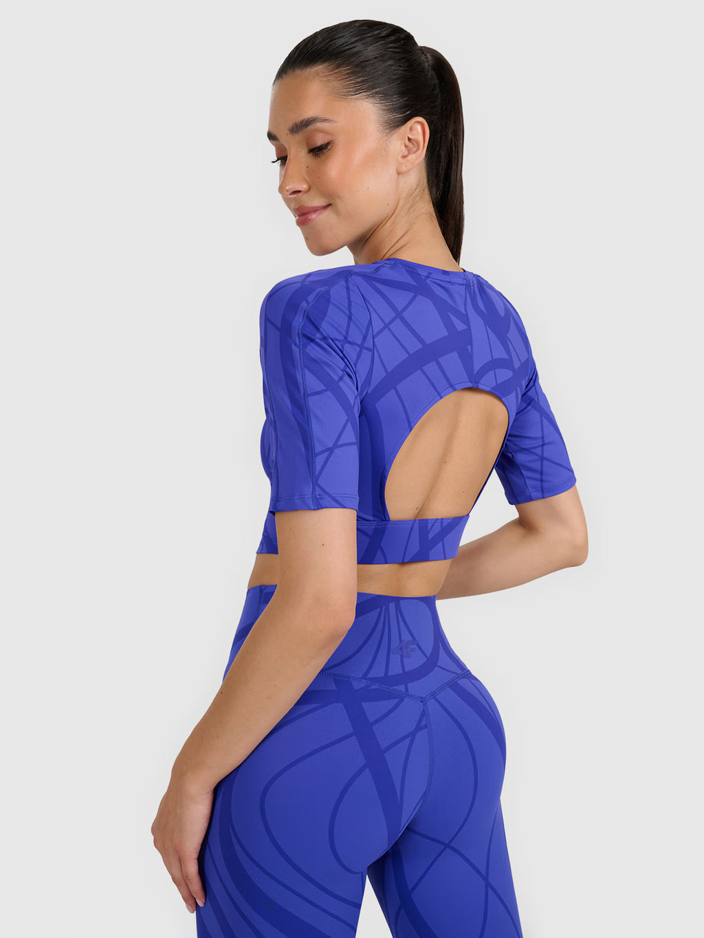Crop-top treningowy szybkoschnący damski