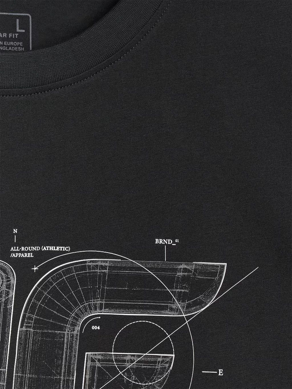 T-shirt regular z nadrukiem męski