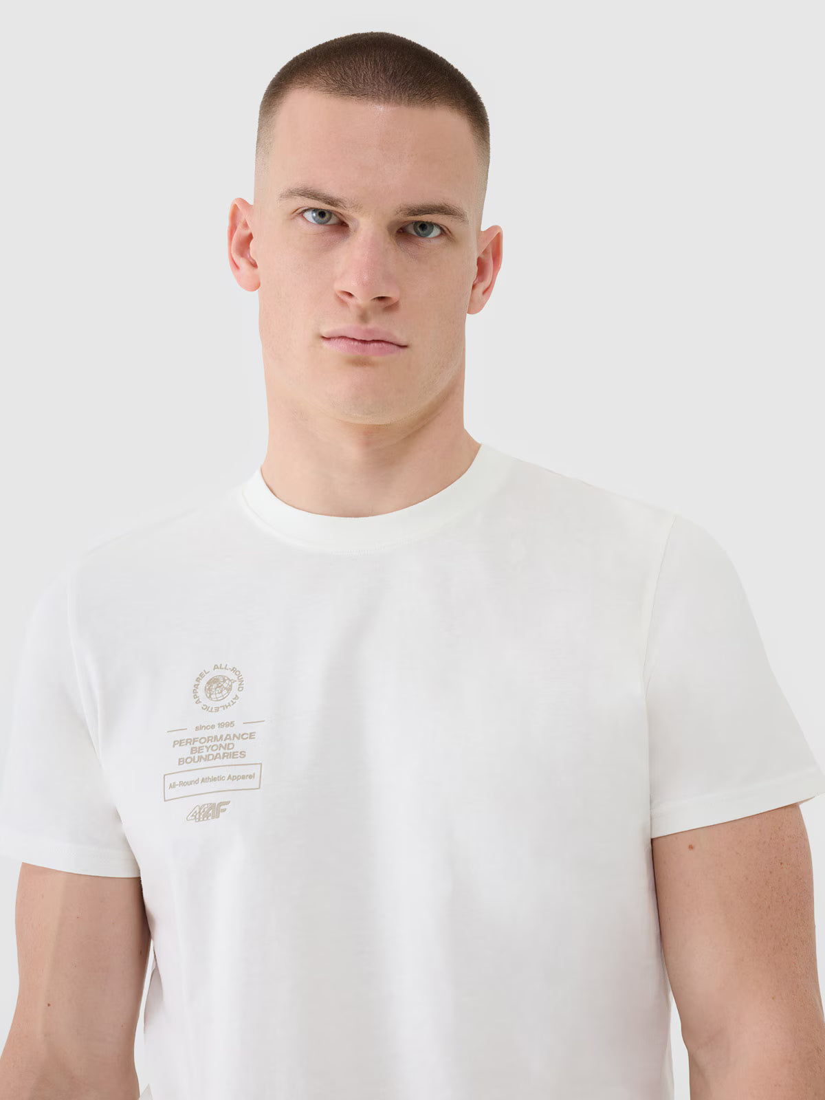 T-shirt regular z nadrukiem męski