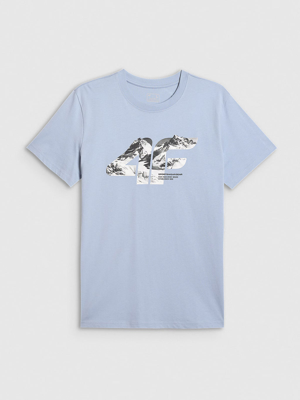 T-shirt regular z nadrukiem męski