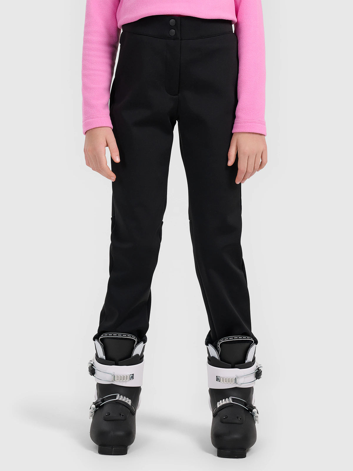 Spodnie narciarskie softshell membrana 5000 dziewczęce