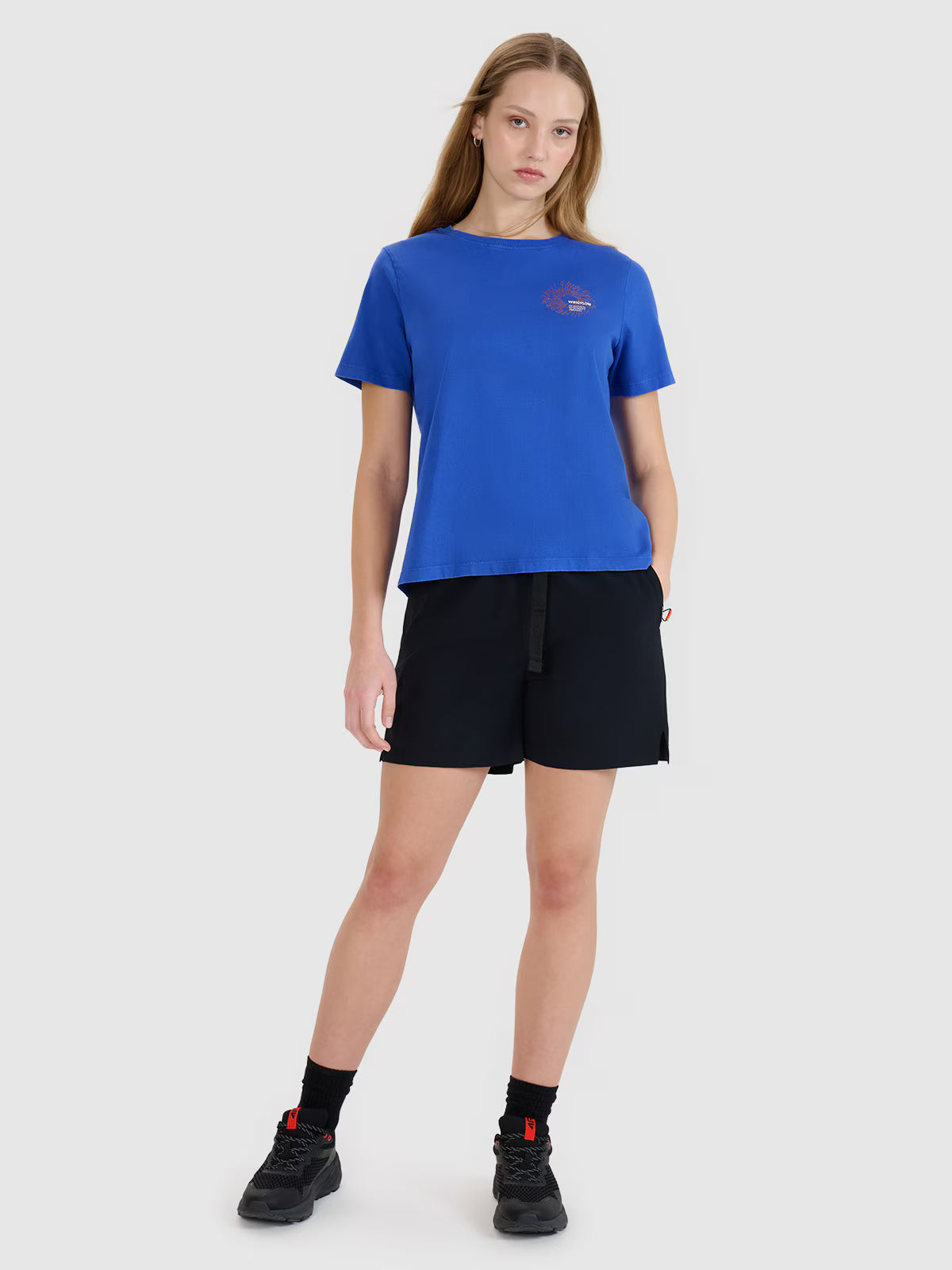 T-shirt regular z nadrukiem damski