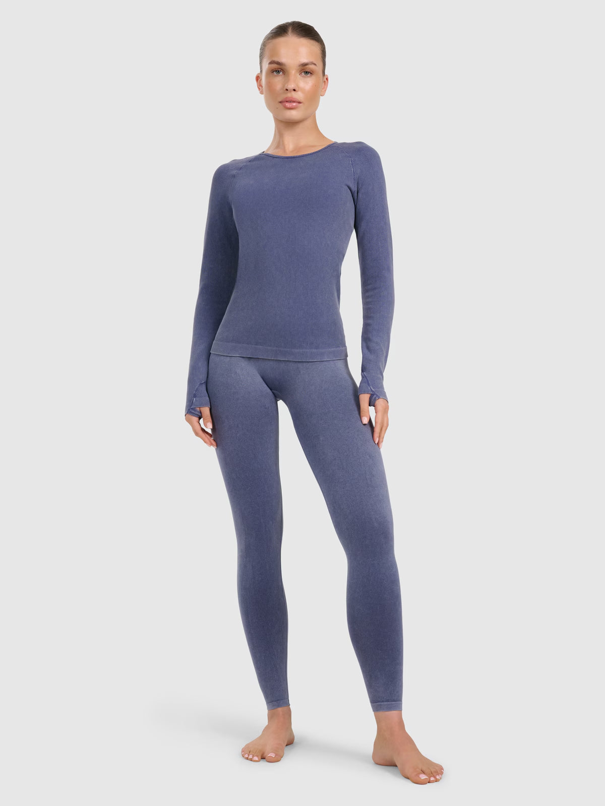Longsleeve slim do jogi i pilatesu szybkoschnący damski