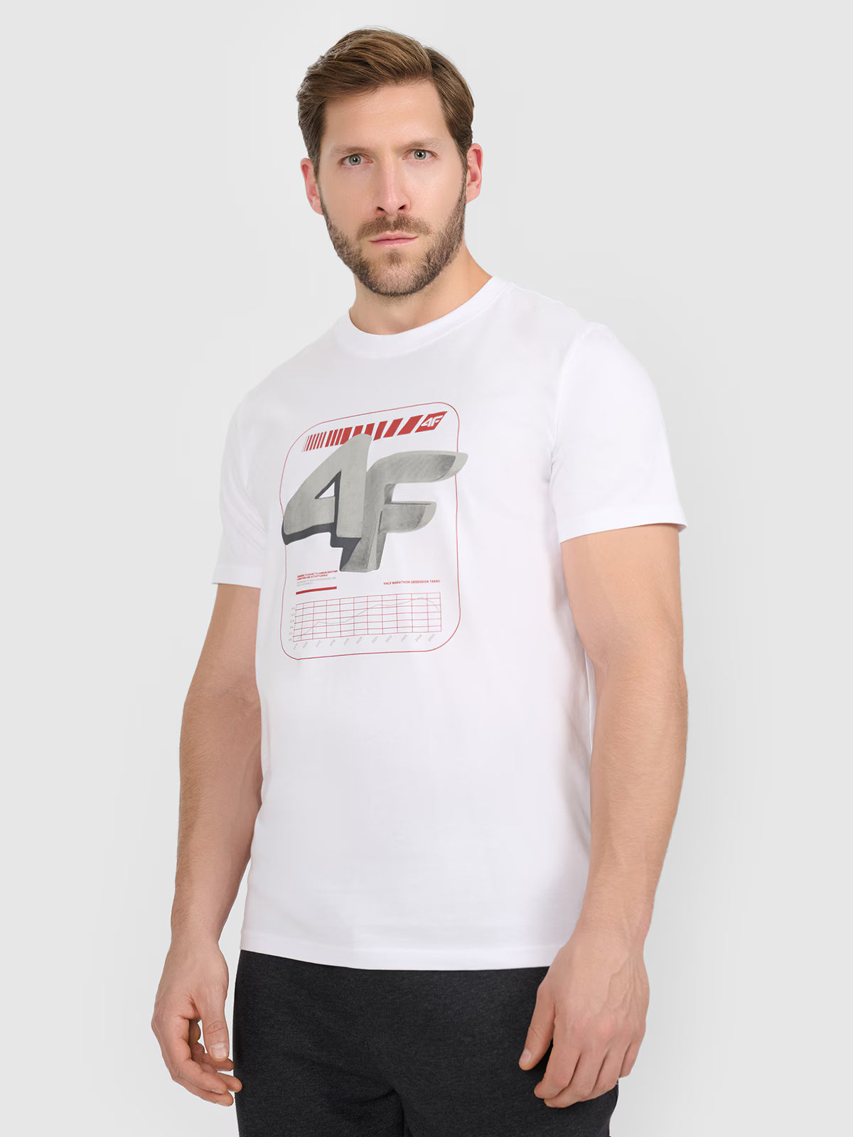 T-shirt regular z nadrukiem męski