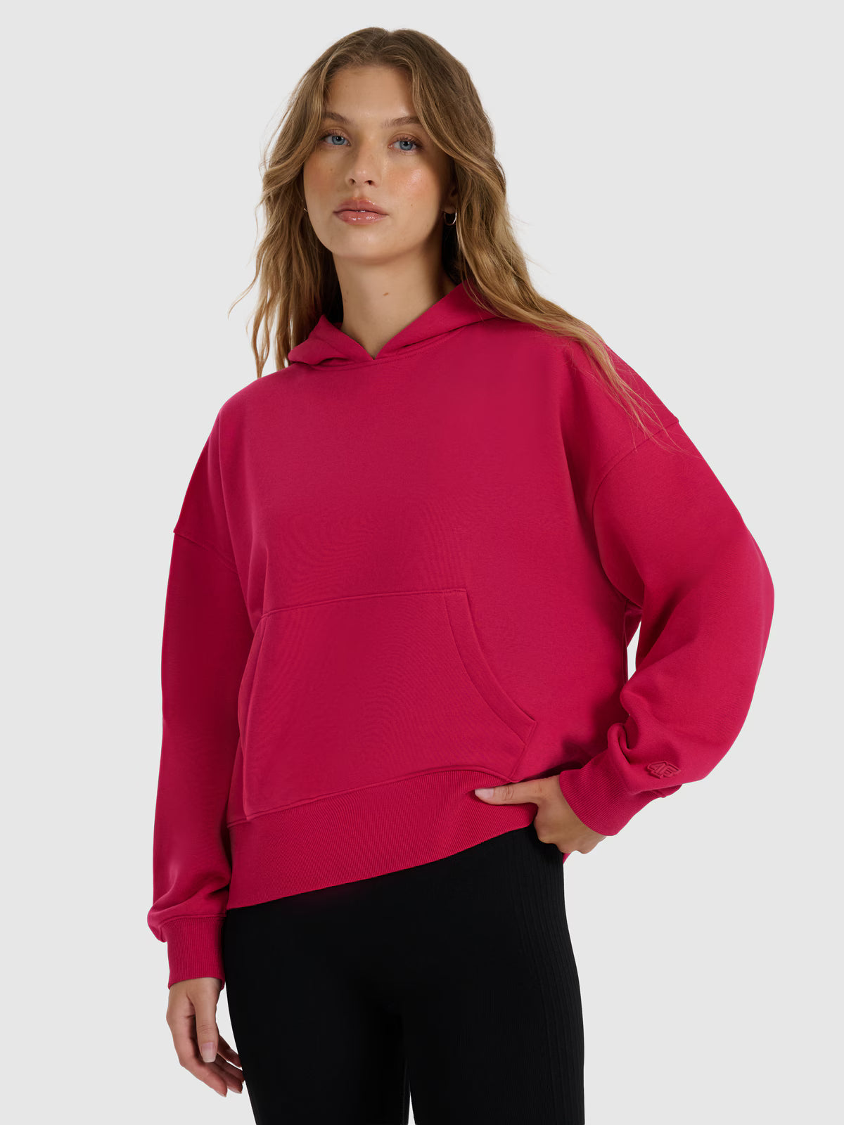 Bluza dresowa nierozpinana z kapturem damska