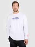 Longsleeve loose z nadrukiem męski