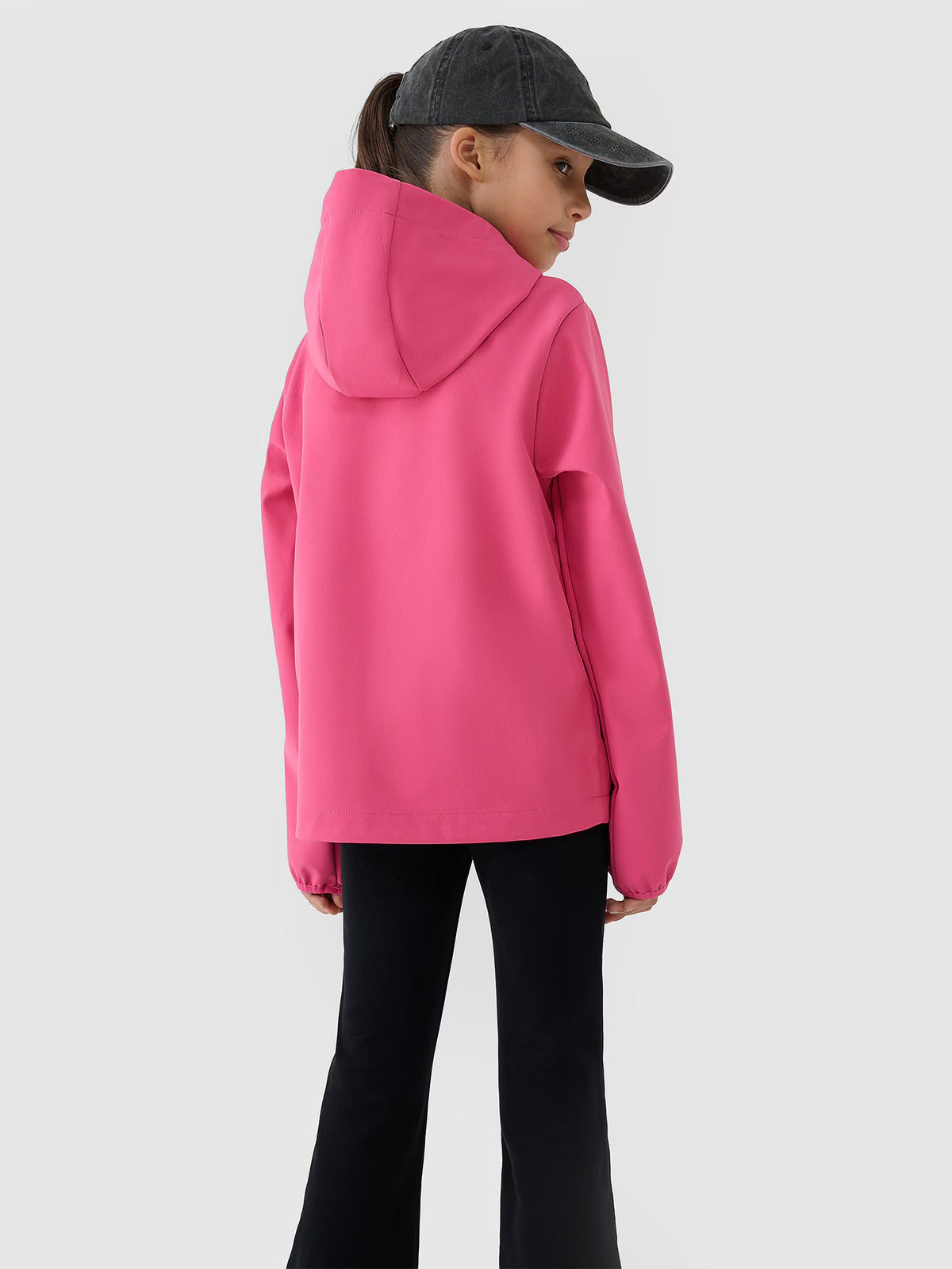Kurtka softshell wiatroodporna membrana 5000 dziewczęca